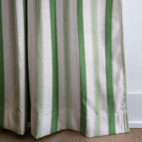 Bellagio Blush Mint Stripes - Drapery - Lemon Park