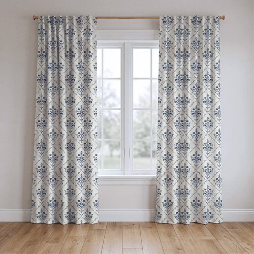 Benjamin Cream Floral - Drapery