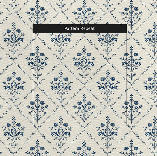 Benjamin Cream Floral - Fabric