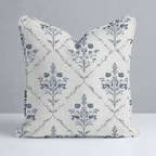 Benjamin Cream Floral Throw Pillow - Lemon Park