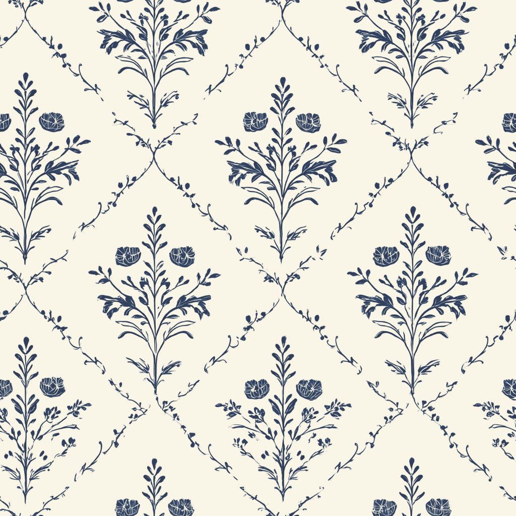 Benjamin Cream Floral Wallpaper