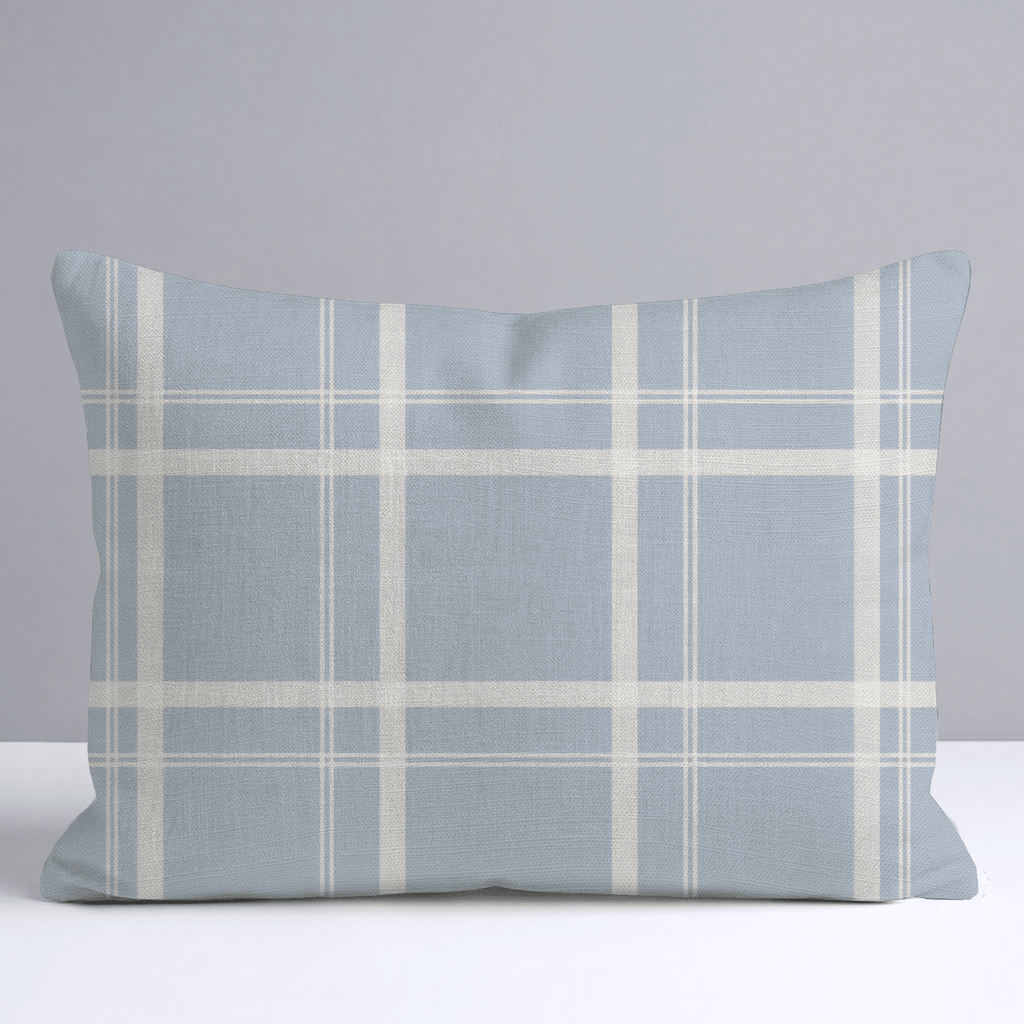 Benjamin Gingham Throw Pillow - Lemon Park