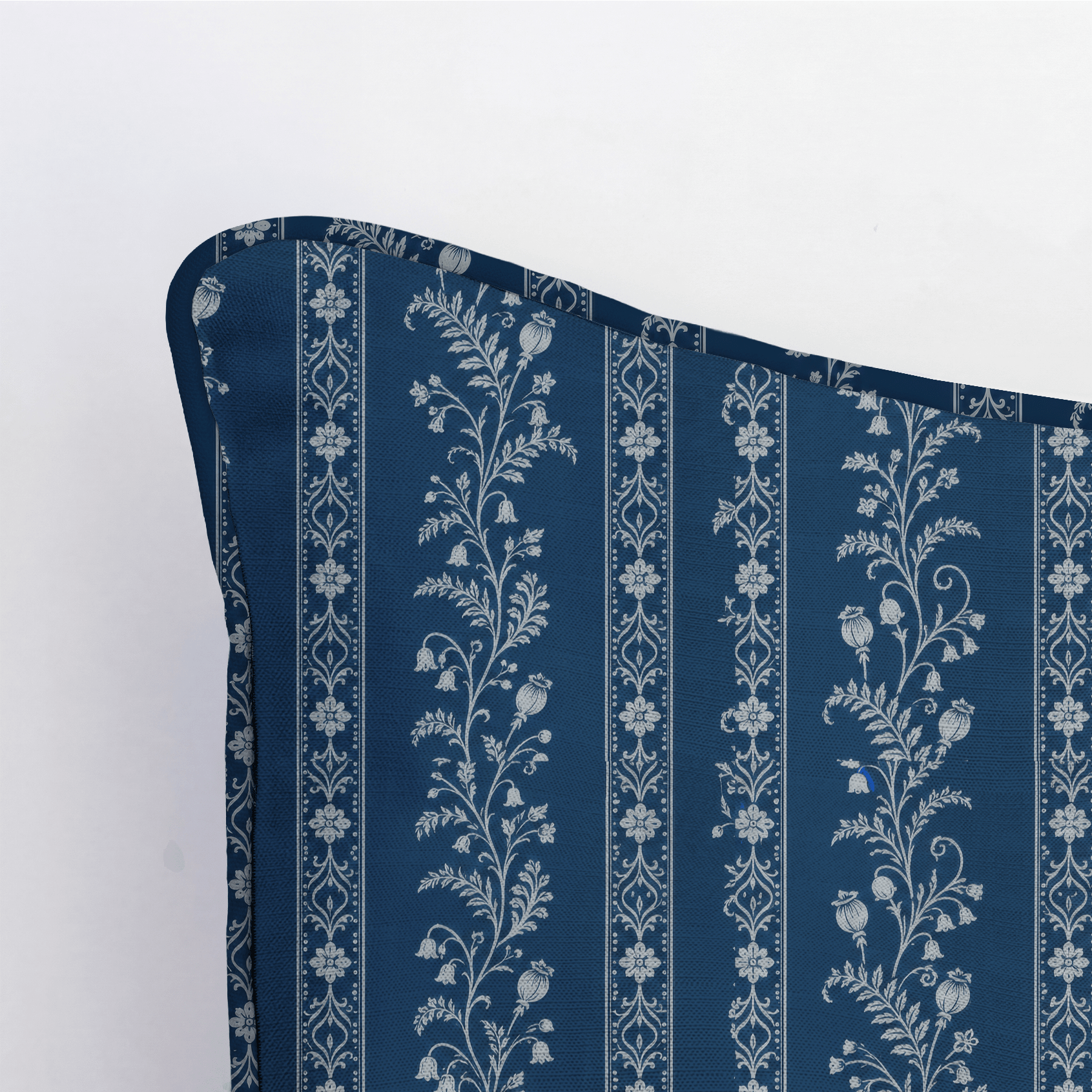 Benjamin Toile Stripes Throw Pillow