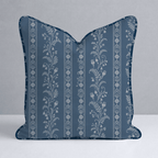Benjamin Toile Stripes Throw Pillow - Lemon Park