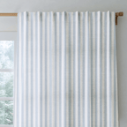 Juliet's Garden Robin Blue Stripe - Drapery