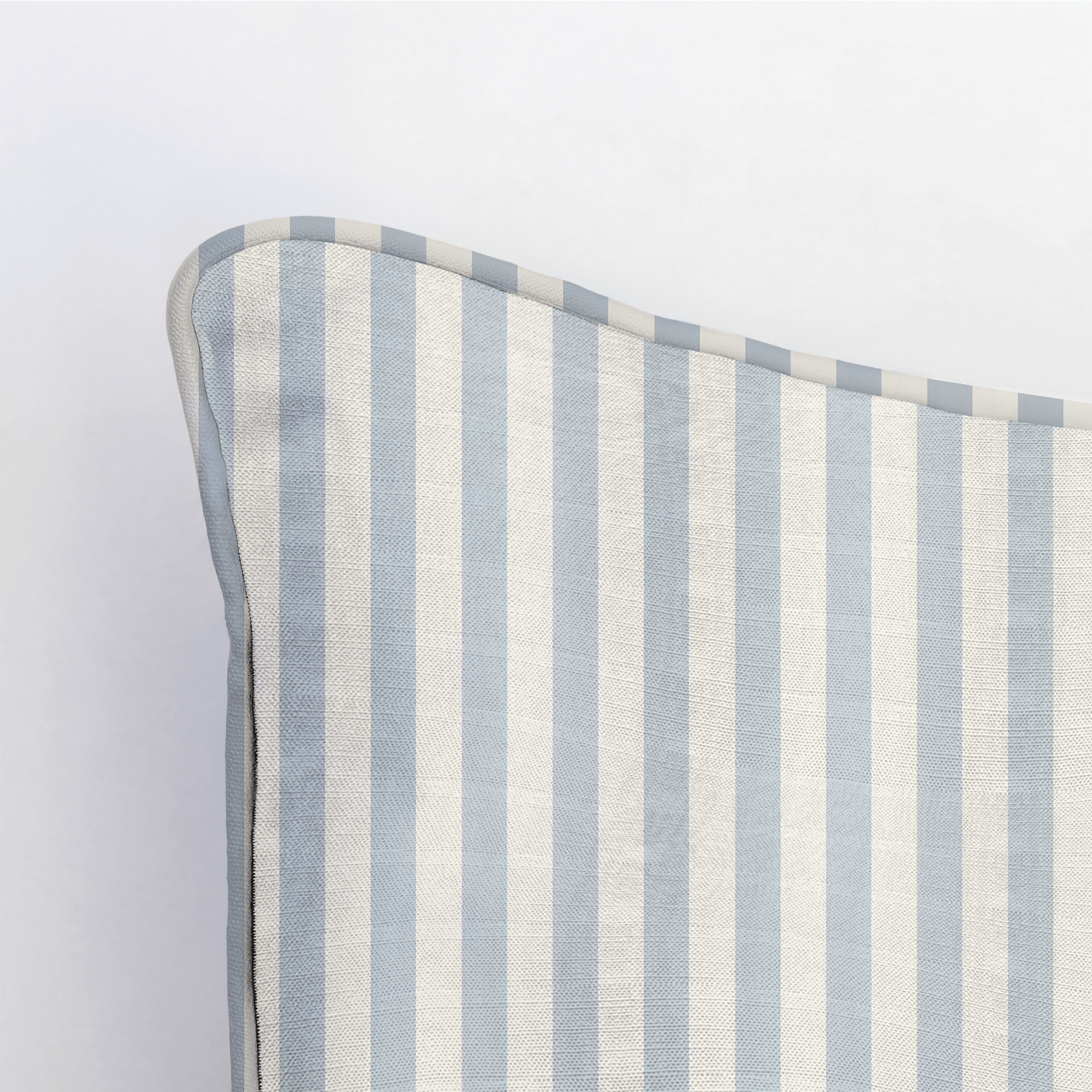 Juliet's Garden Robin Blue Stripe Throw Pillow