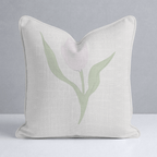 Juliet's Garden Sand Tulip Throw Pillow - Lemon Park