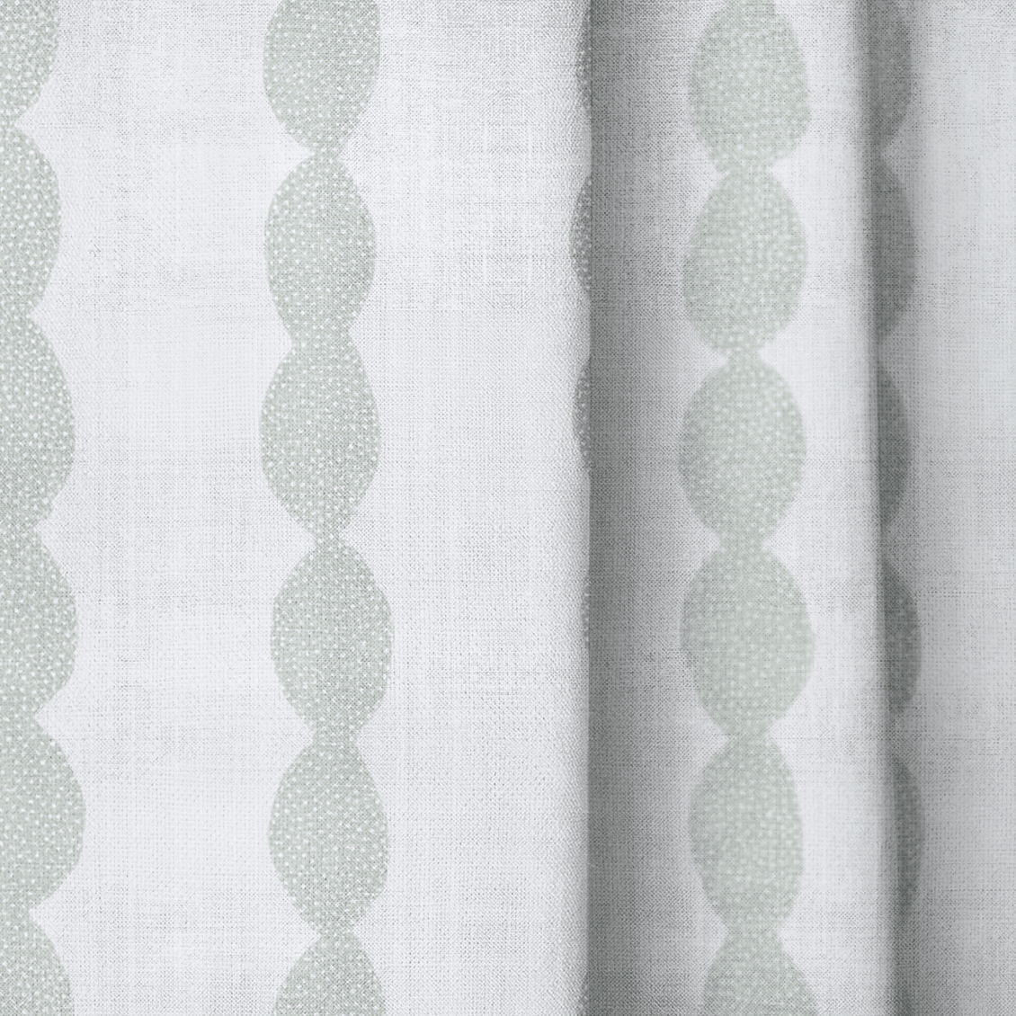 Loose Stems Lichen Chord Stripe - Drapery