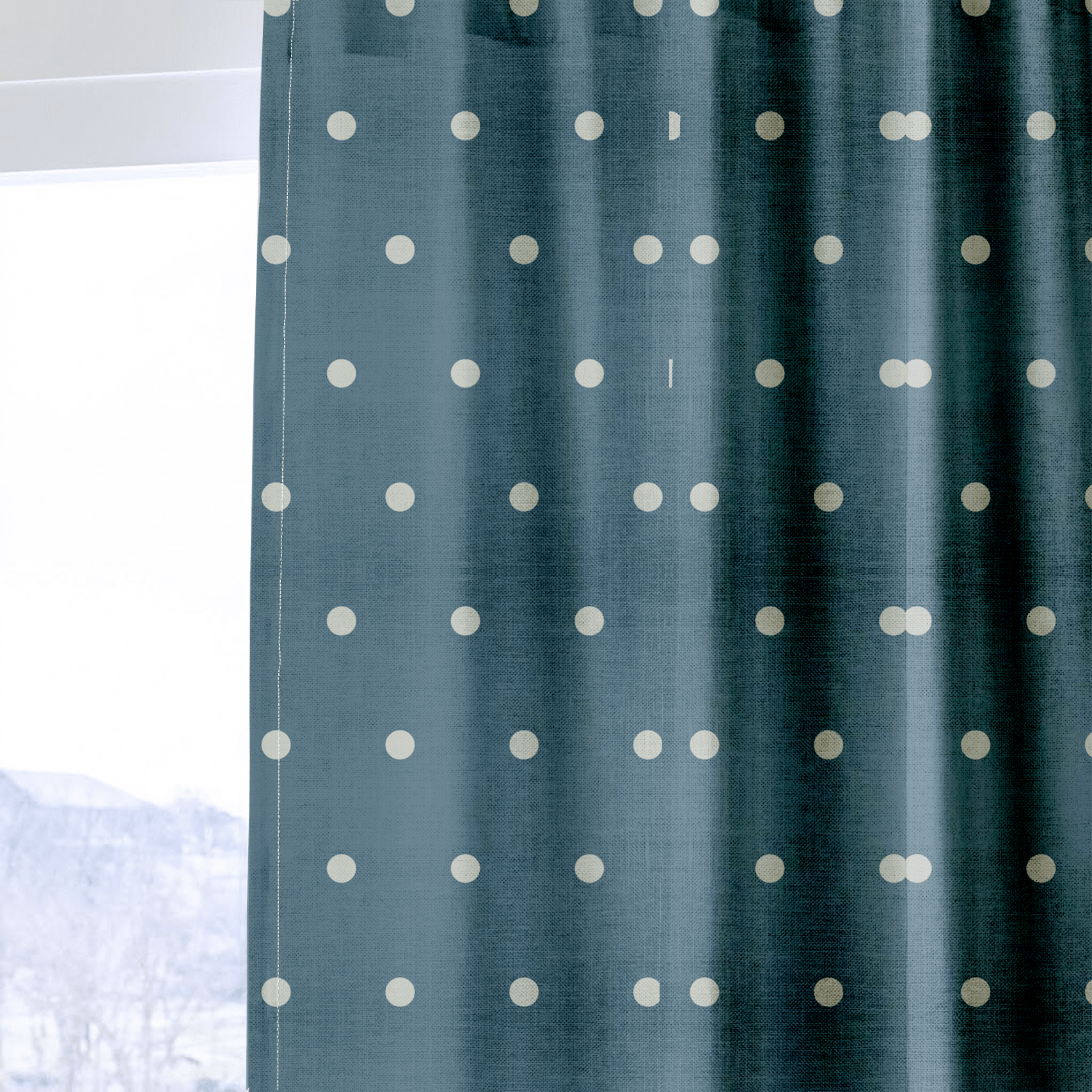 The Silk Garden Aegean Dots - Drapery