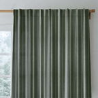 The Silk Garden Evergreen Stripes - Drapery
