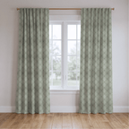 The Silk Garden Sage Diamond - Drapery