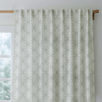 The Silk Garden Sage Diamond - Drapery