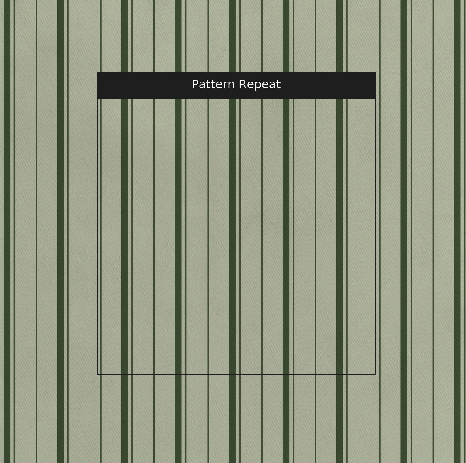 The Silk Garden Sage Stripes - Fabric